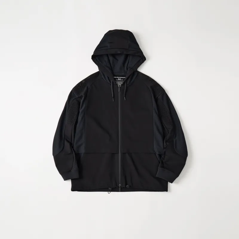 LAYERED ZIP UP HOODIE made by White Mountaineering