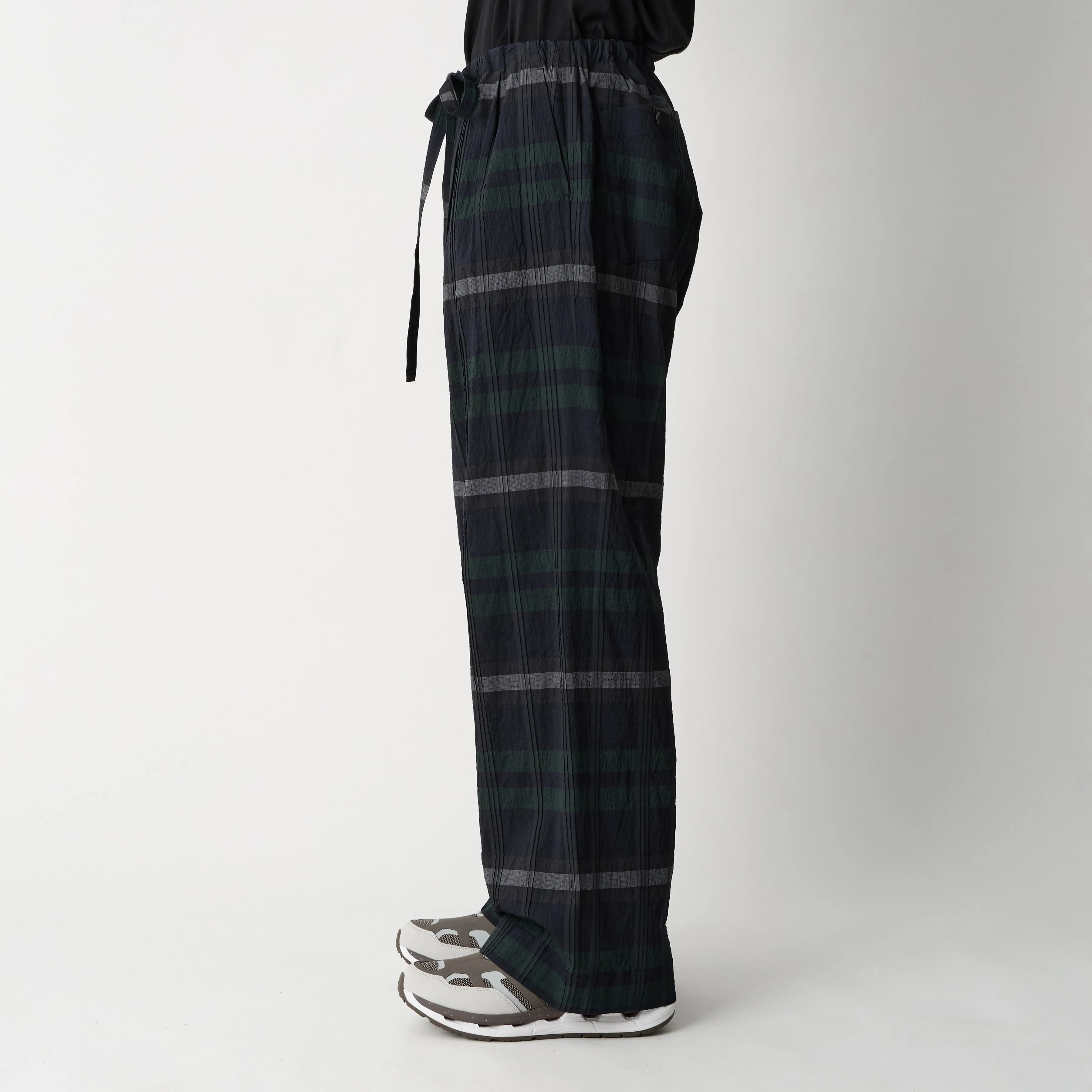 CHECK TUCK JACQUARD 2 TUCK WIDE PANTS sold by White Mountaineering product image thumbnail 4