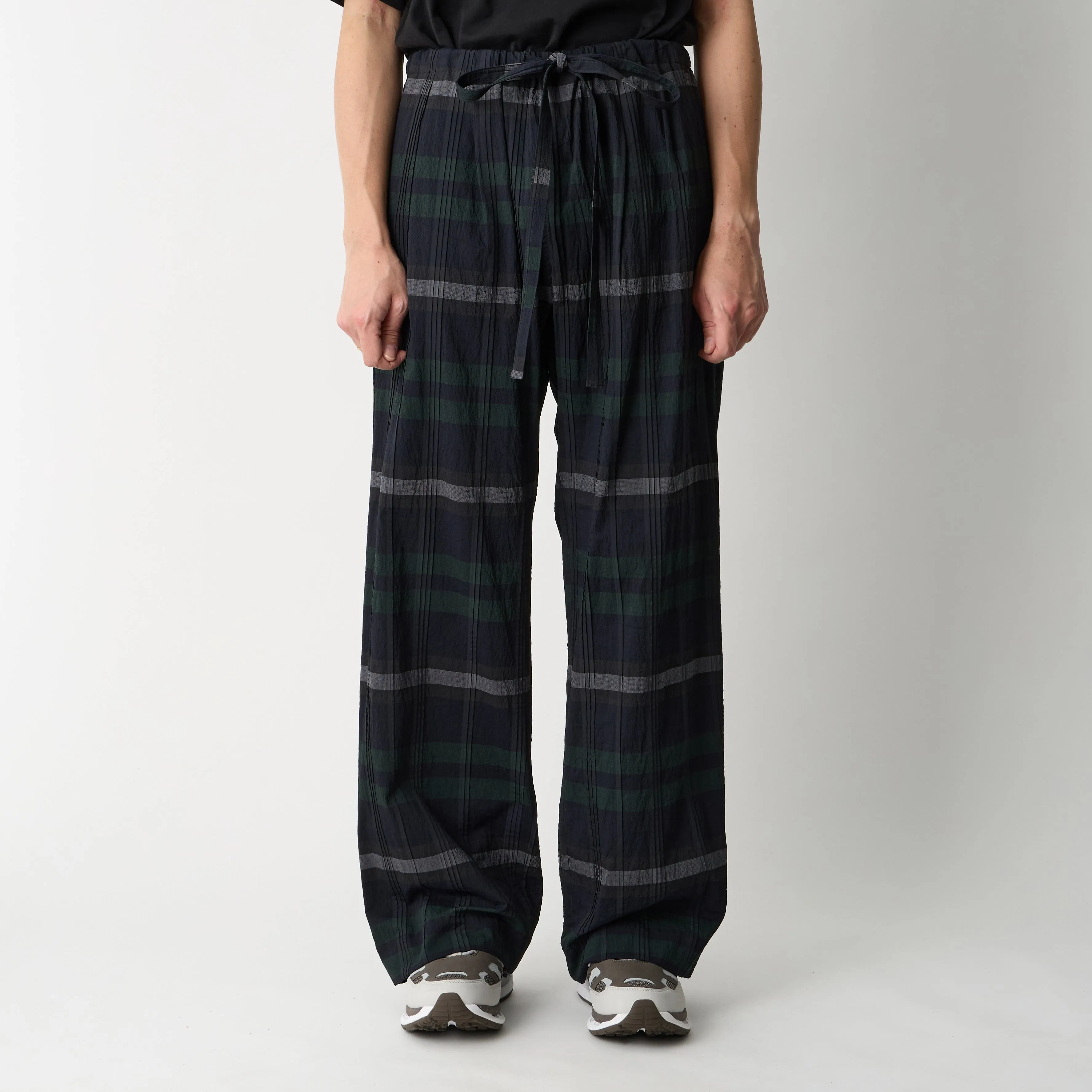 CHECK TUCK JACQUARD 2 TUCK WIDE PANTS sold by White Mountaineering product image thumbnail 2