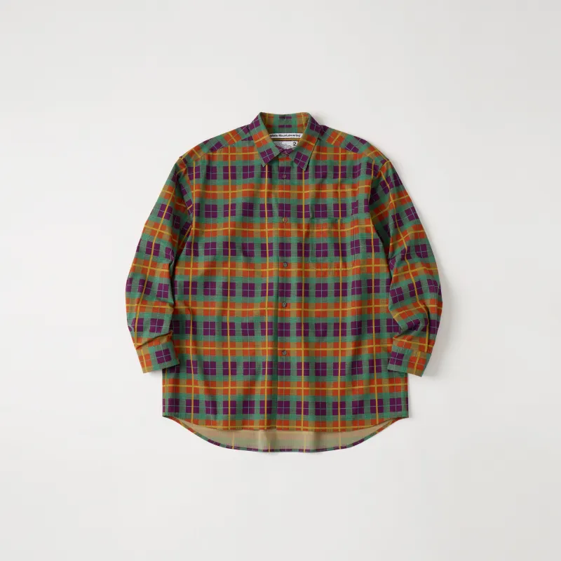 MADRAS CHECK WIDE SHIRT sold by White Mountaineering