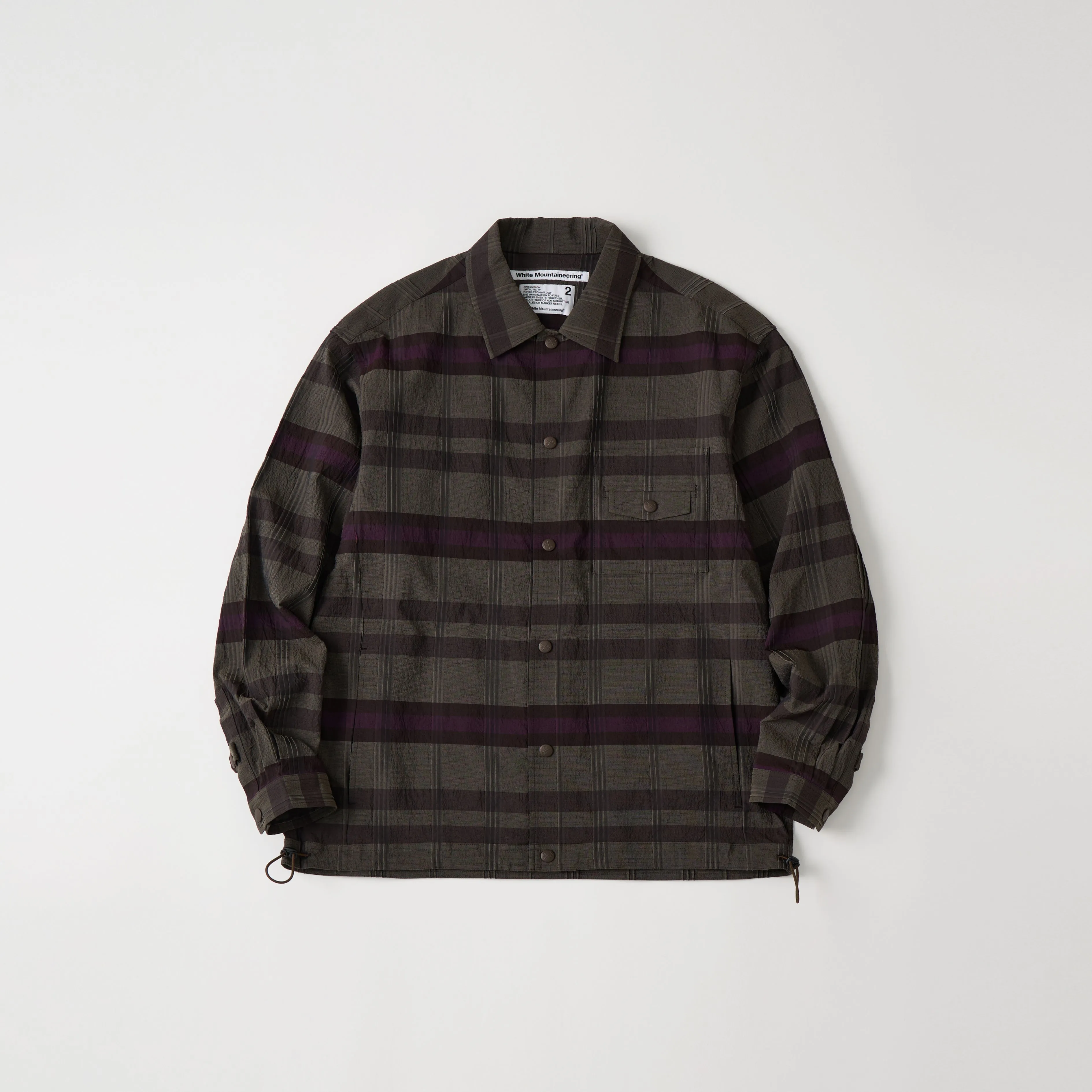 CHECK TUCK JACQUARD MID GUSSET SLEEVE BLOUSON sold by White Mountaineering