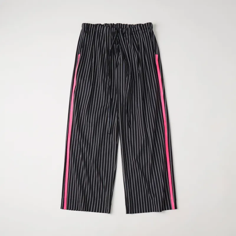 STRIPE 2 TUCK WIDE PANTS made by White Mountaineering