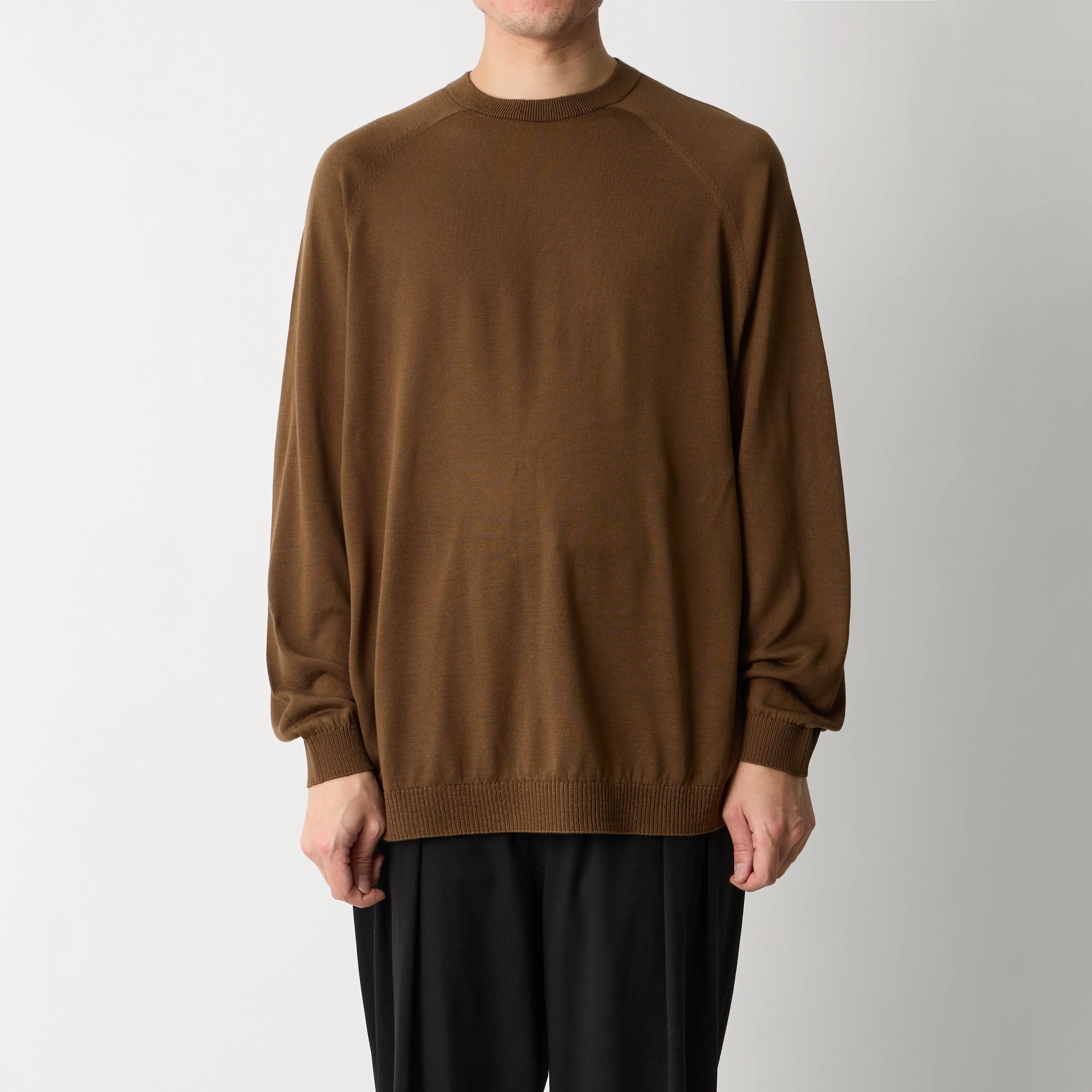 WASHABLE SILK L/S KNIT PULLOVER sold by White Mountaineering product image thumbnail 2