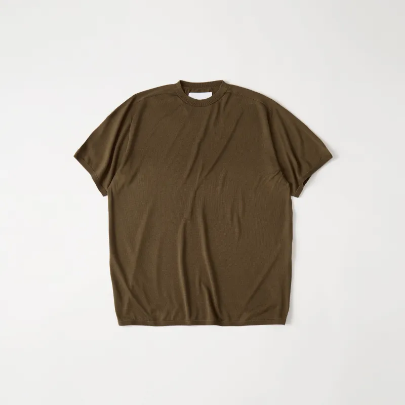 WASHABLE SILK S/S KNIT PULLOVER made by White Mountaineering