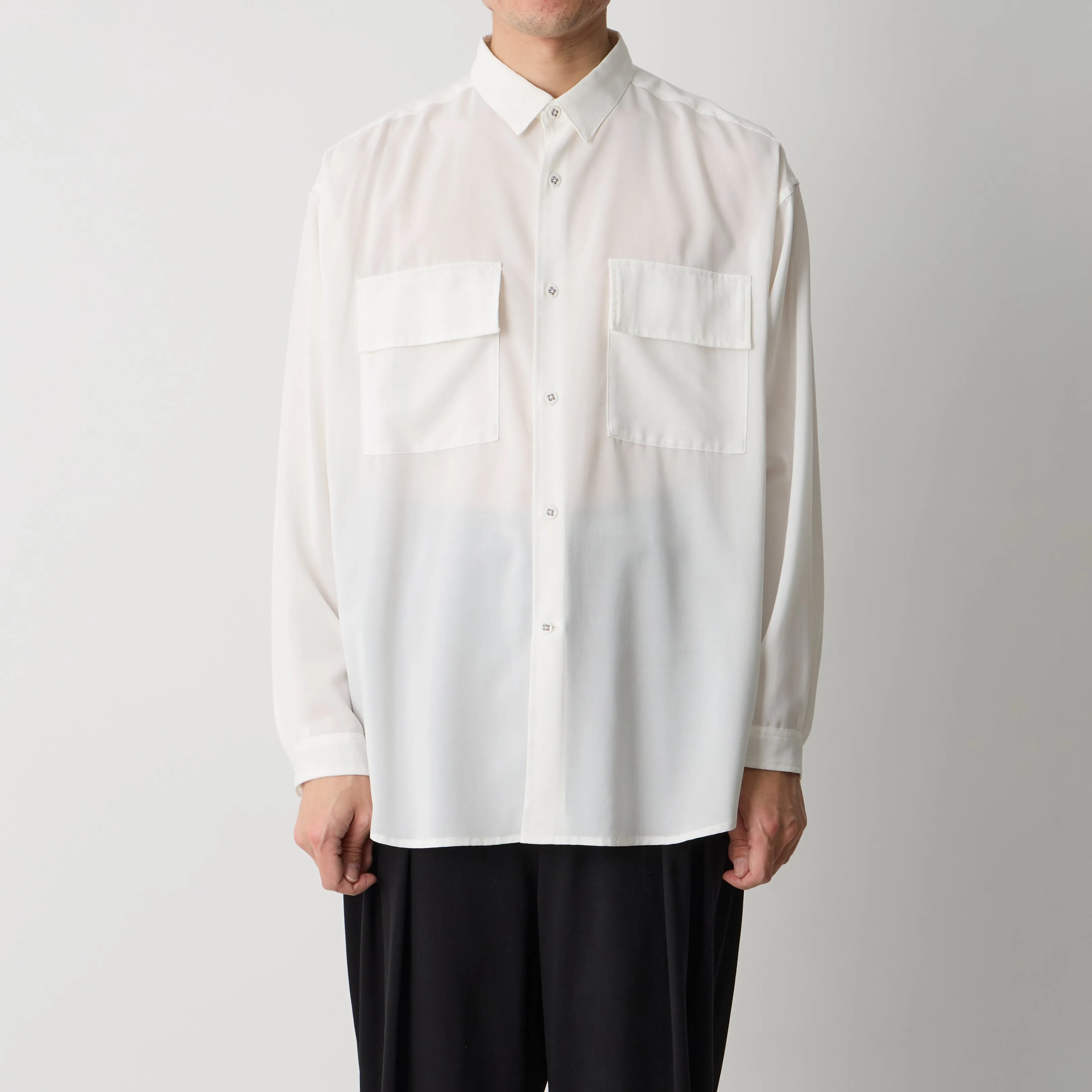 WIDE GUSSET SLEEVE REGULAR COLLAR SHIRT sold by White Mountaineering product image thumbnail 2