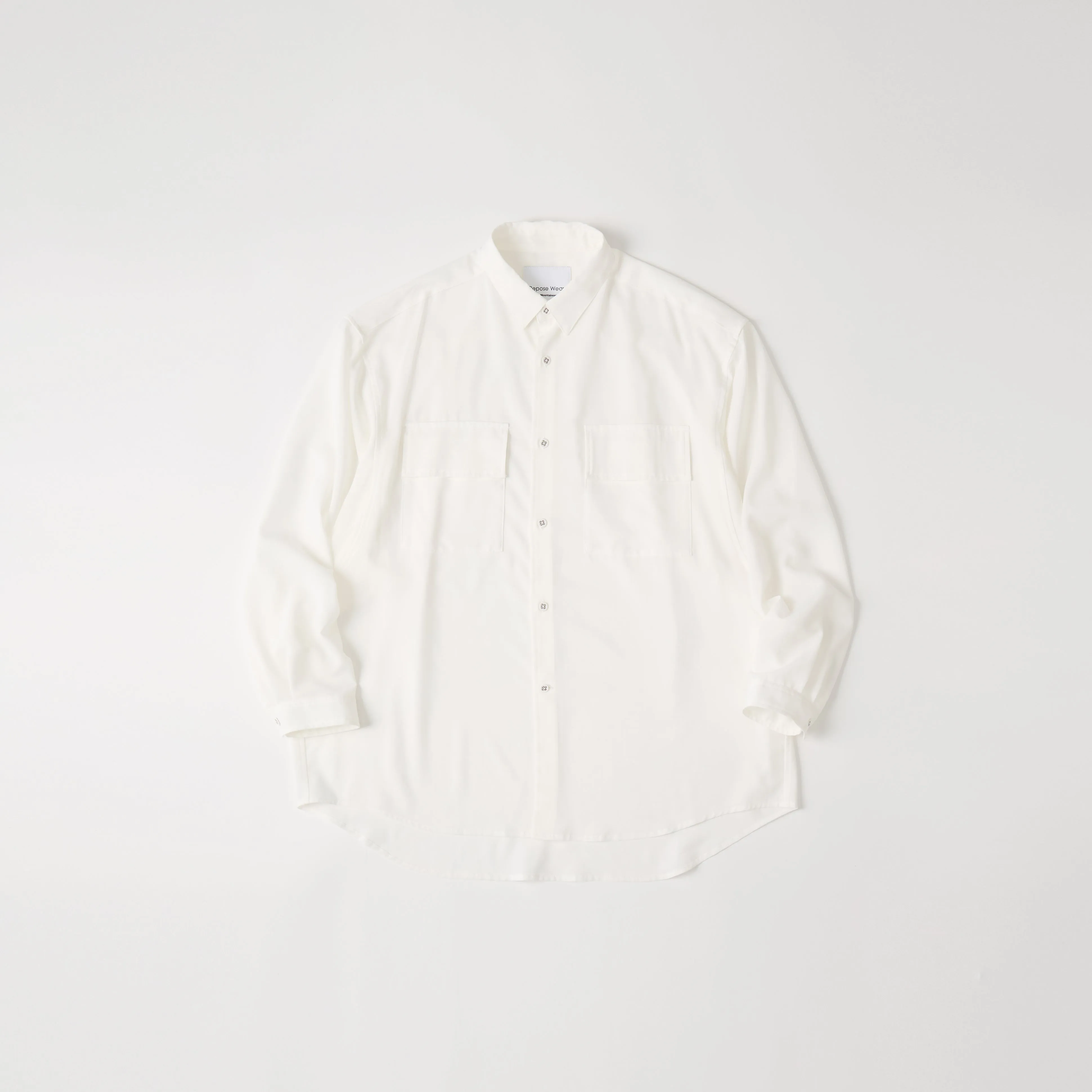 WIDE GUSSET SLEEVE REGULAR COLLAR SHIRT sold by White Mountaineering