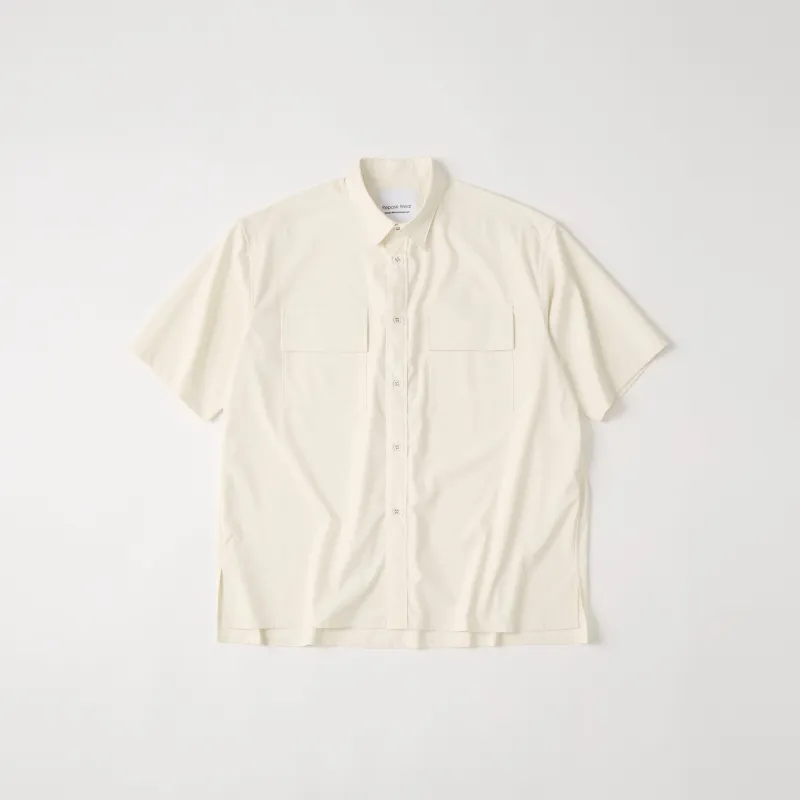 REGULAR COLLAR HALF SLEEVE SHIRT made by White Mountaineering