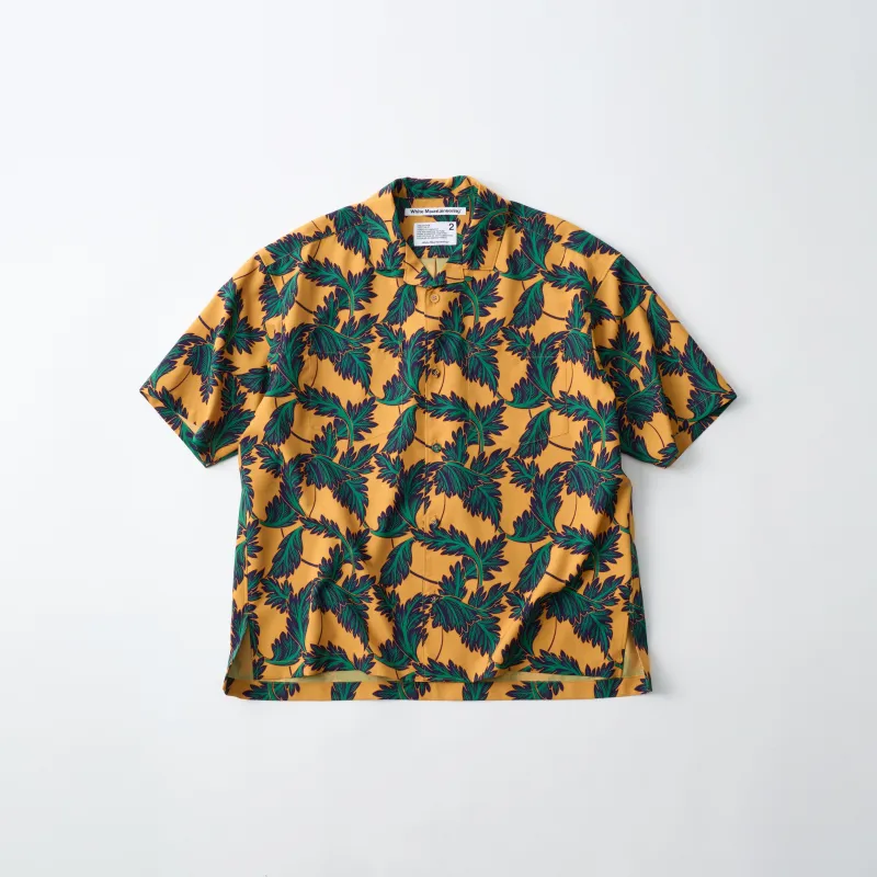 BOTANICAL PATTERN OPEN COLLAR SHIRT made by White Mountaineering