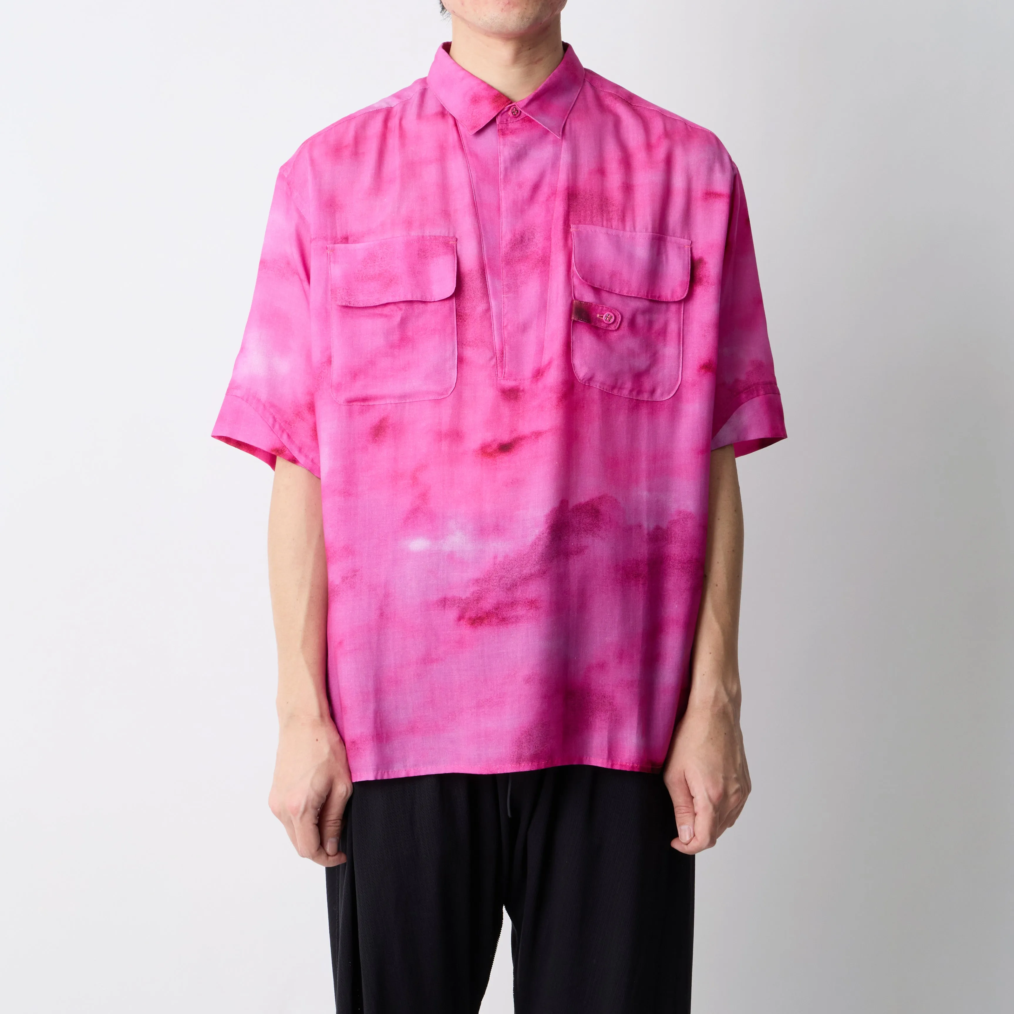 CLOUD CAMO SHORT SLEEVE PULLOVER SHIRT sold by White Mountaineering product image thumbnail 2