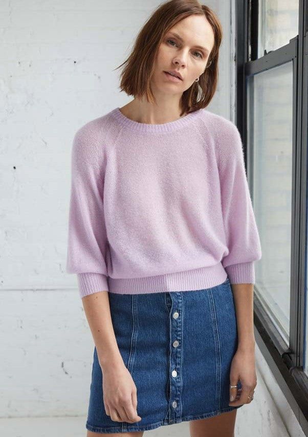 LIGHTWEIGHT BLOUSON SLEEVE RAGLAN CREW sold by Wildflower