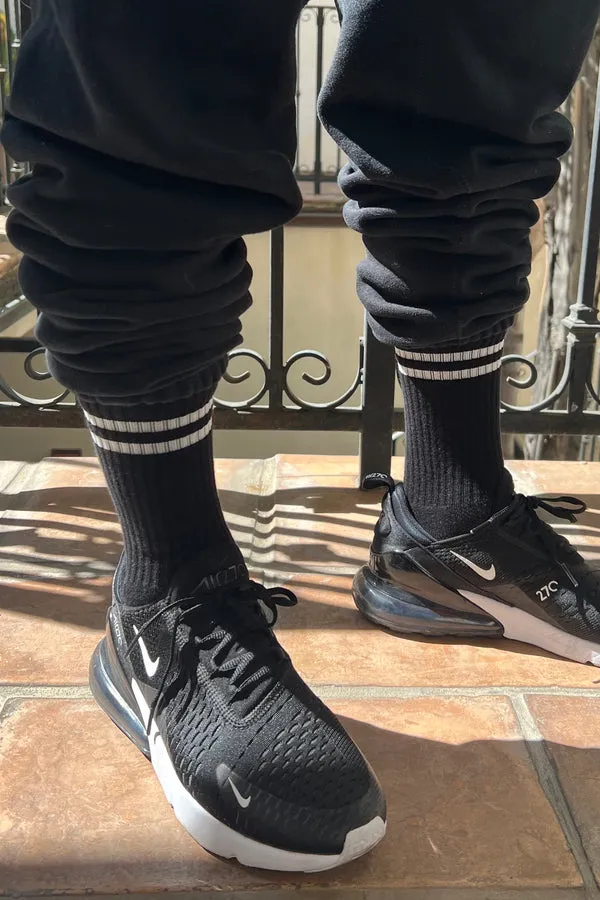 EXTENDED BOYFRIEND SOCKS - NOIR sold by Wildflower product image thumbnail 2