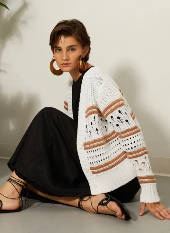 CHUNKY MULTI STITCH CARDIGAN sold by Wildflower