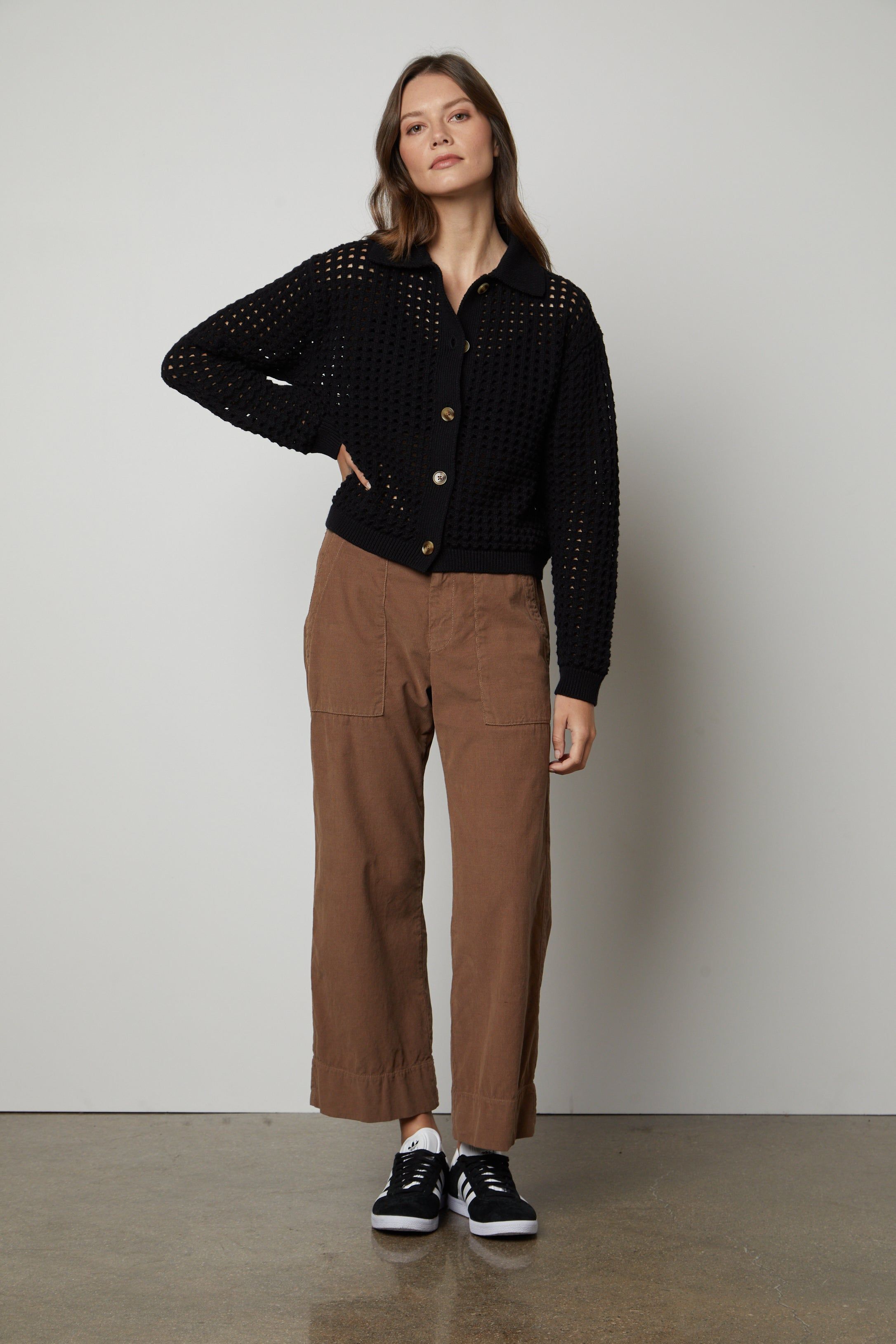 VERA CORDUROY WIDE LEG PANT sold by Wildflower