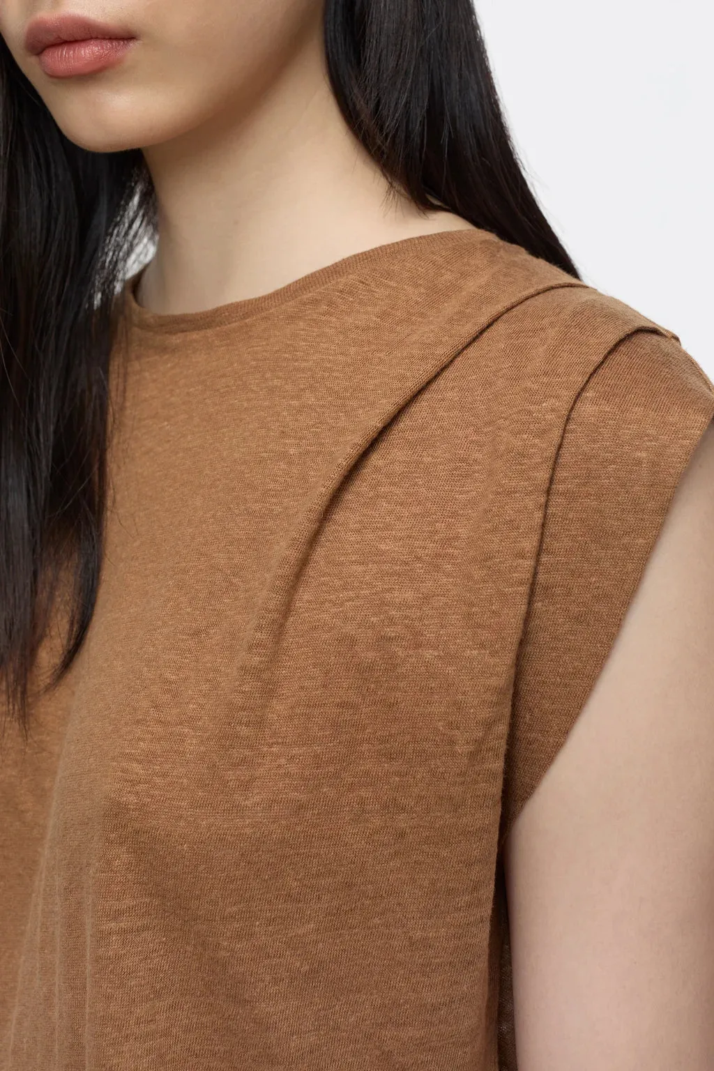 PLEATED LINEN TOP sold by Wildflower product image thumbnail 4