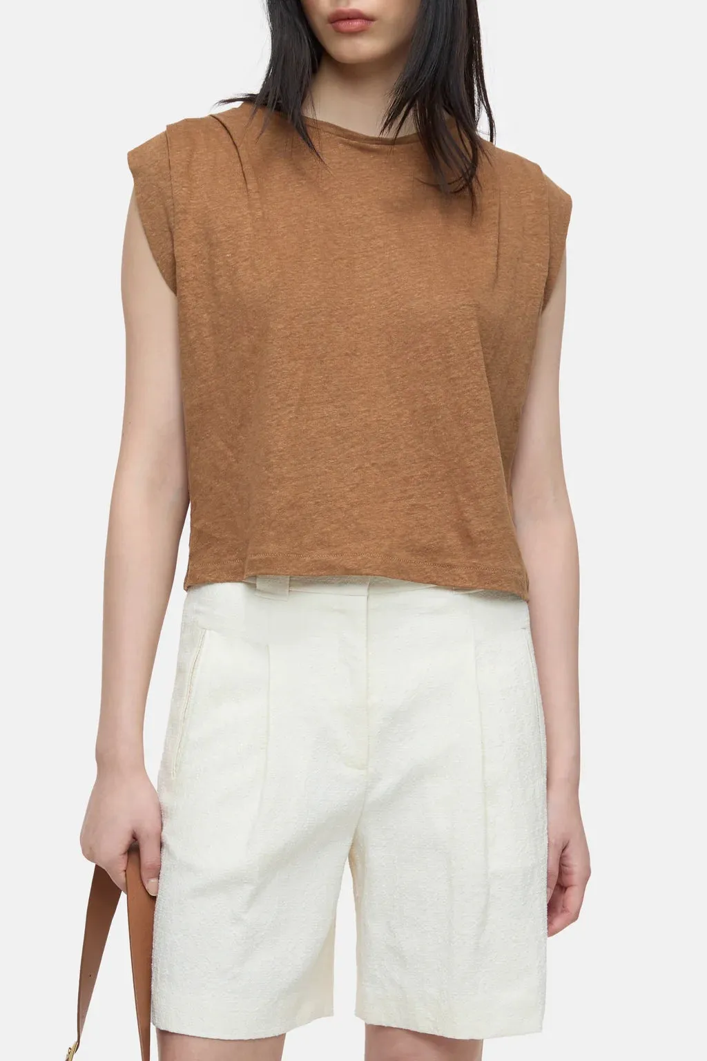 PLEATED LINEN TOP sold by Wildflower product image thumbnail 2