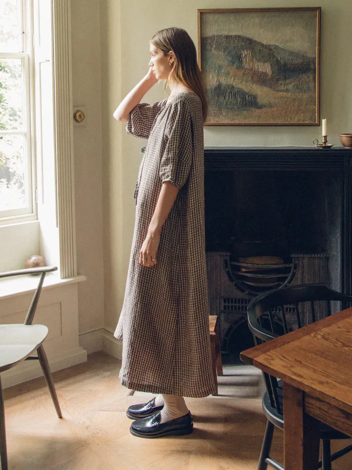 BLAIR DRESS - CHOCOLATE PLAID sold by Wildflower product image thumbnail 3