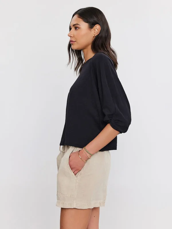 FAITH RUCHED SLEEVE TEE sold by Wildflower product image thumbnail 2