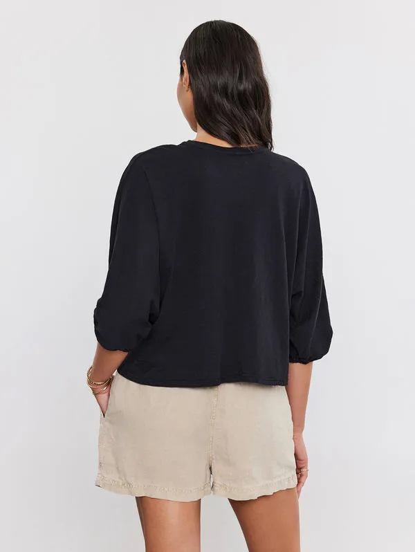 FAITH RUCHED SLEEVE TEE sold by Wildflower product image thumbnail 3