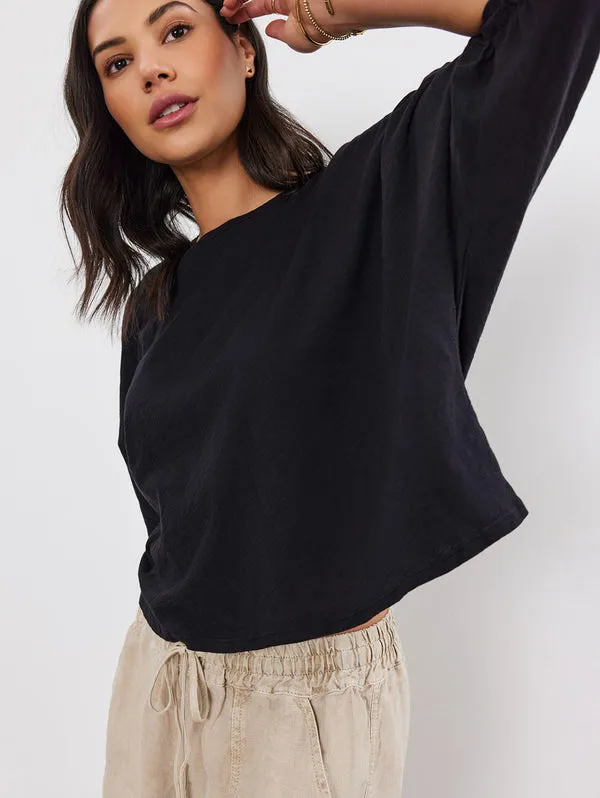 FAITH RUCHED SLEEVE TEE sold by Wildflower product image thumbnail 4
