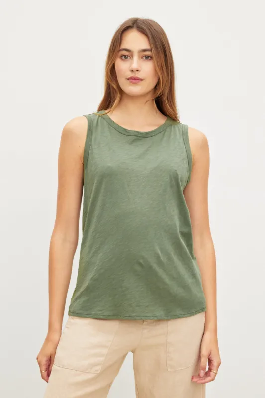 TAURUS COTTON SLUB TOP sold by Wildflower