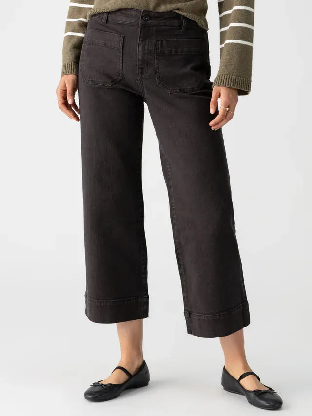 THE MARINE DENIM PANT IN OBSIDIAN sold by Wildflower product image thumbnail 2