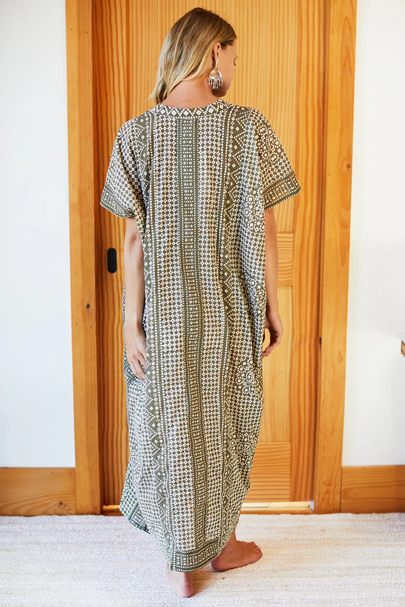 EMERSON CAFTAN - MOSS ORGANIC sold by Wildflower product image thumbnail 5