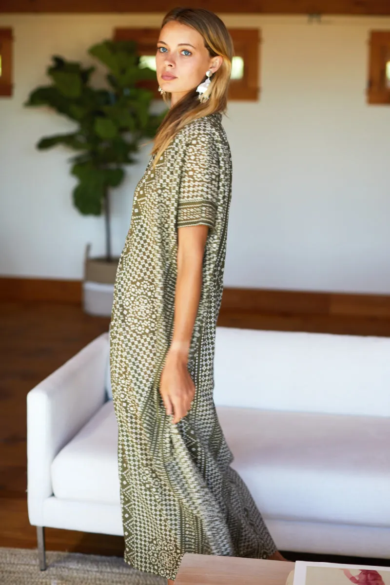 EMERSON CAFTAN - MOSS ORGANIC sold by Wildflower product image thumbnail 2