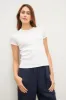 BRENNY COTTON SLUB ROUND NECK sold by Wildflower