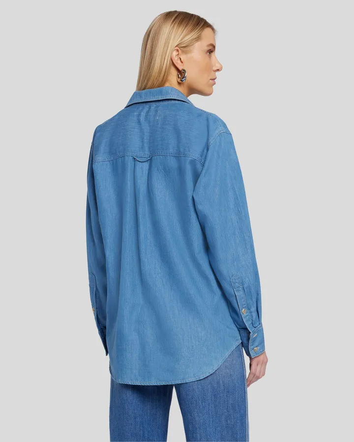 DENIM SHIRT IN ELLA sold by Wildflower product image thumbnail 5