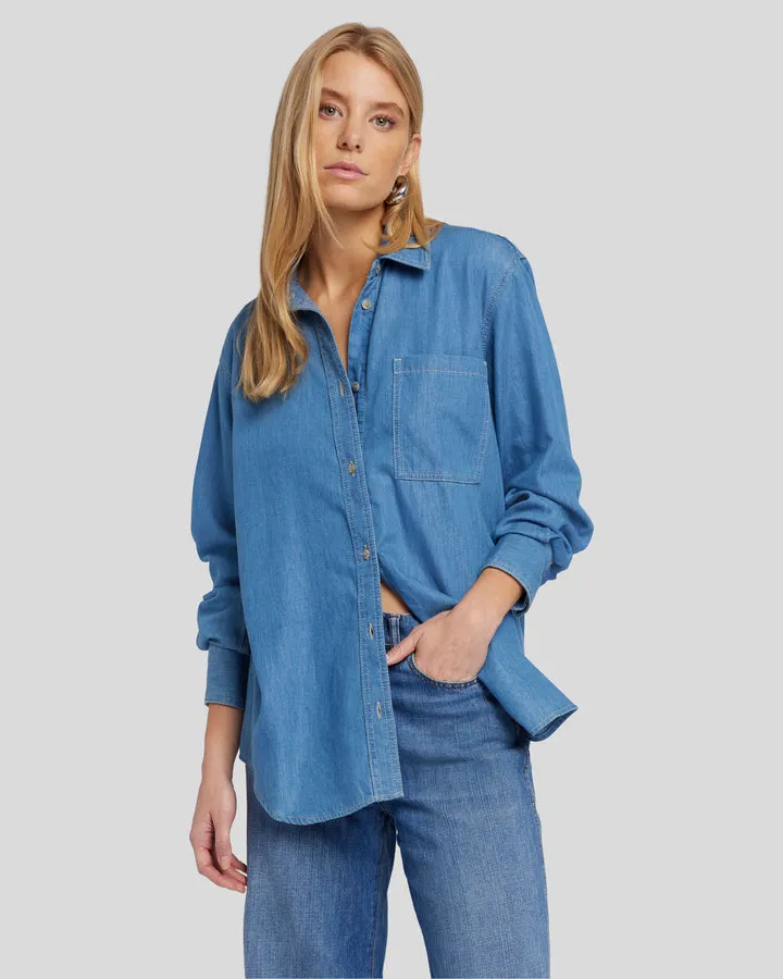 DENIM SHIRT IN ELLA sold by Wildflower