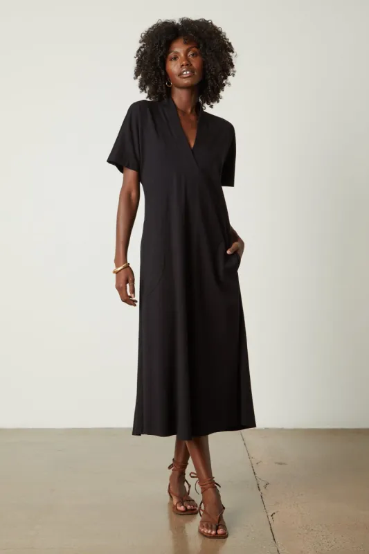 NORA LIGHT STRUCTURED COTTON DRESS sold by Wildflower