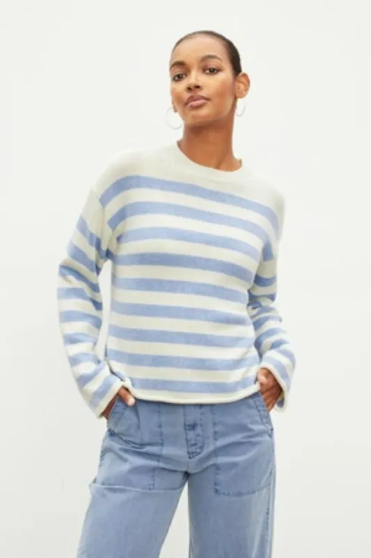 LEX COTTON CASHMERE STRIPE SWEATER sold by Wildflower