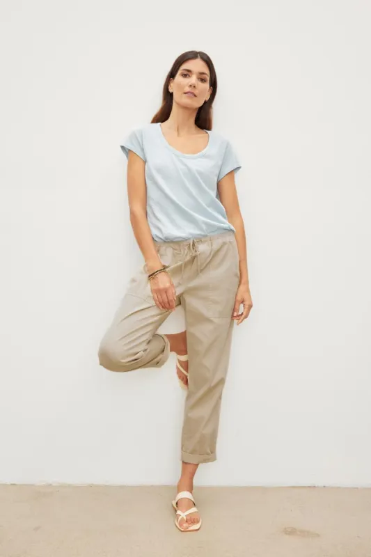 MISTY COTTON TWILL PANTS sold by Wildflower
