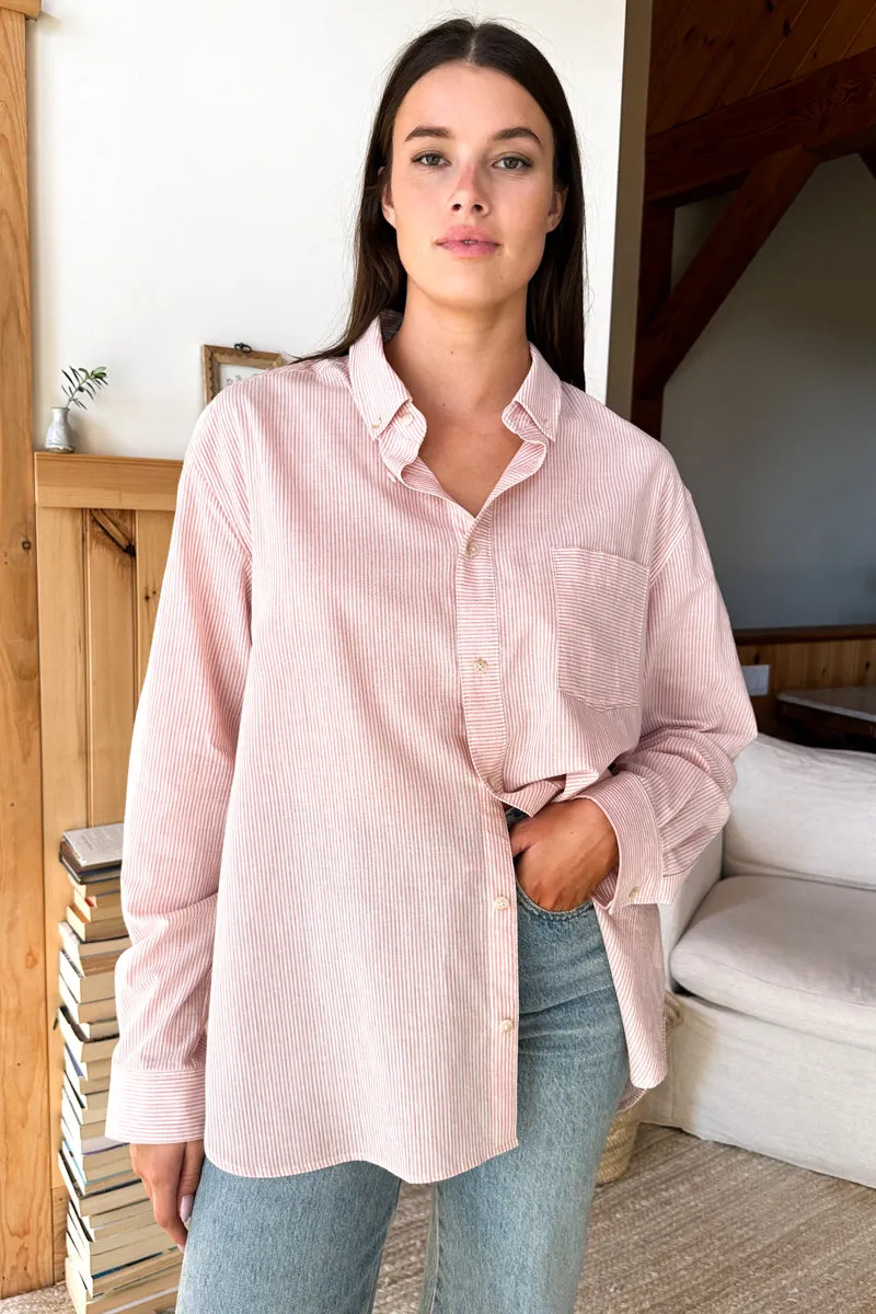 RYAN SHIRT - ROSE STRIPE sold by Wildflower product image thumbnail 3