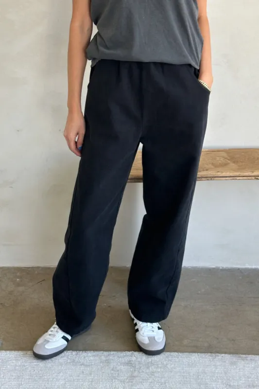 LONG ARC PANTS - BLACK CANVAS sold by Wildflower