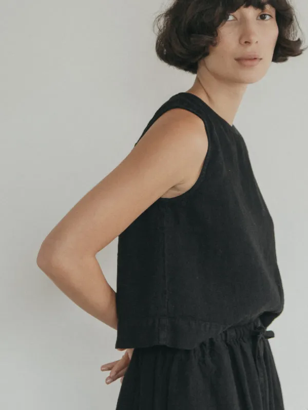 FINLEY TOP - NOIR sold by Wildflower