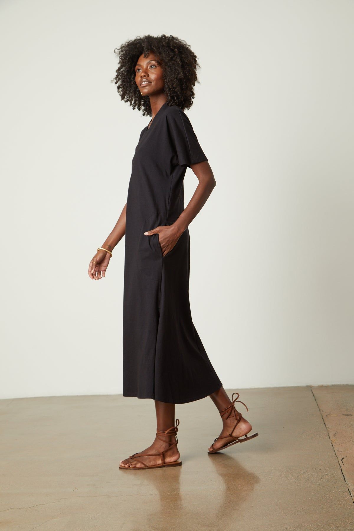 NORA LIGHT STRUCTURED COTTON DRESS sold by Wildflower product image thumbnail 3