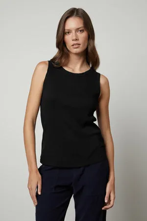 MAXIE RIBBED TANK sold by Wildflower