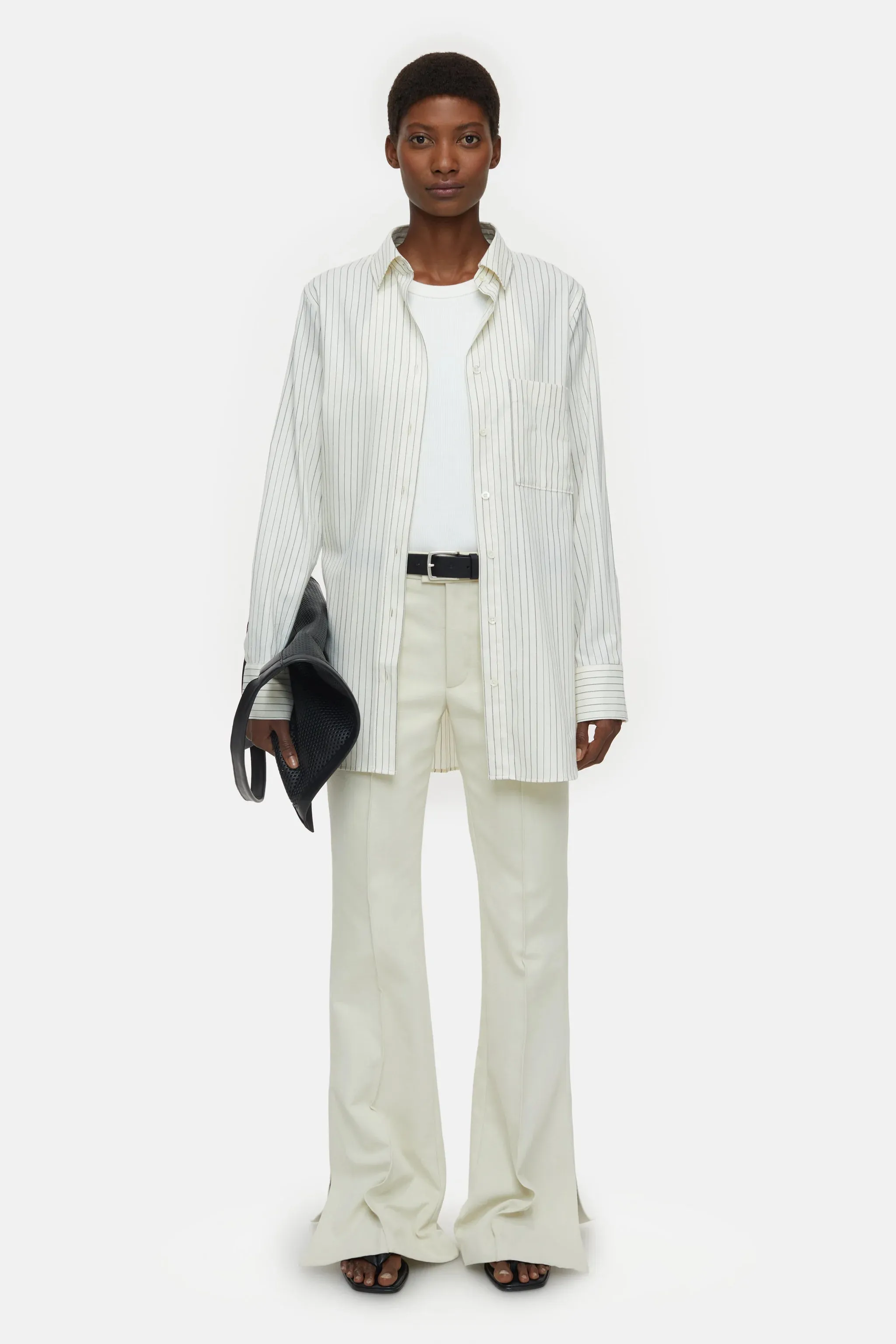 BOYFRIEND SHIRT WITH PINSTRIPES sold by Wildflower