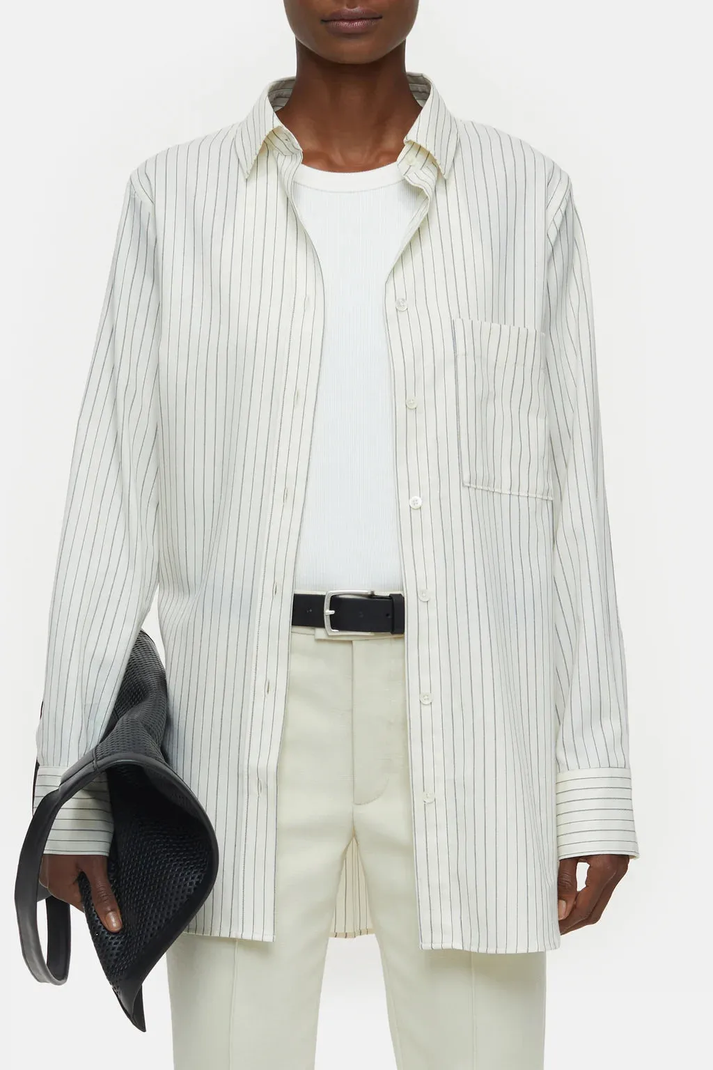 BOYFRIEND SHIRT WITH PINSTRIPES sold by Wildflower product image thumbnail 2