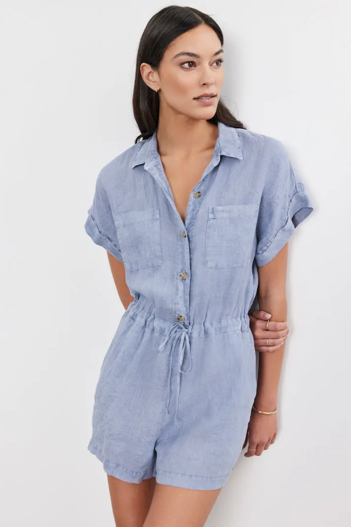 CLARE LINEN ROMPER sold by Wildflower product image thumbnail 2