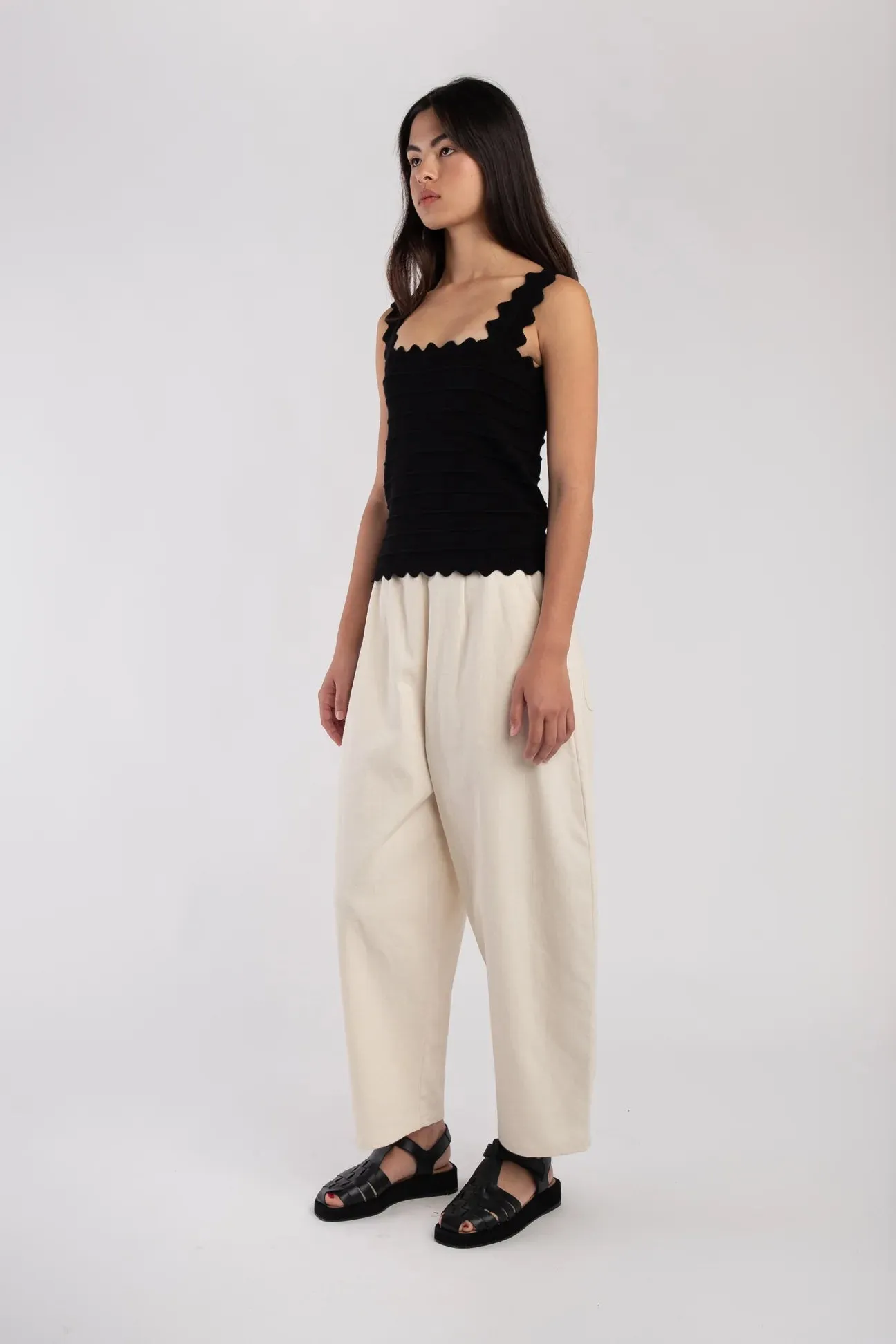 CREAM BARREL PANT sold by Wildflower product image thumbnail 4