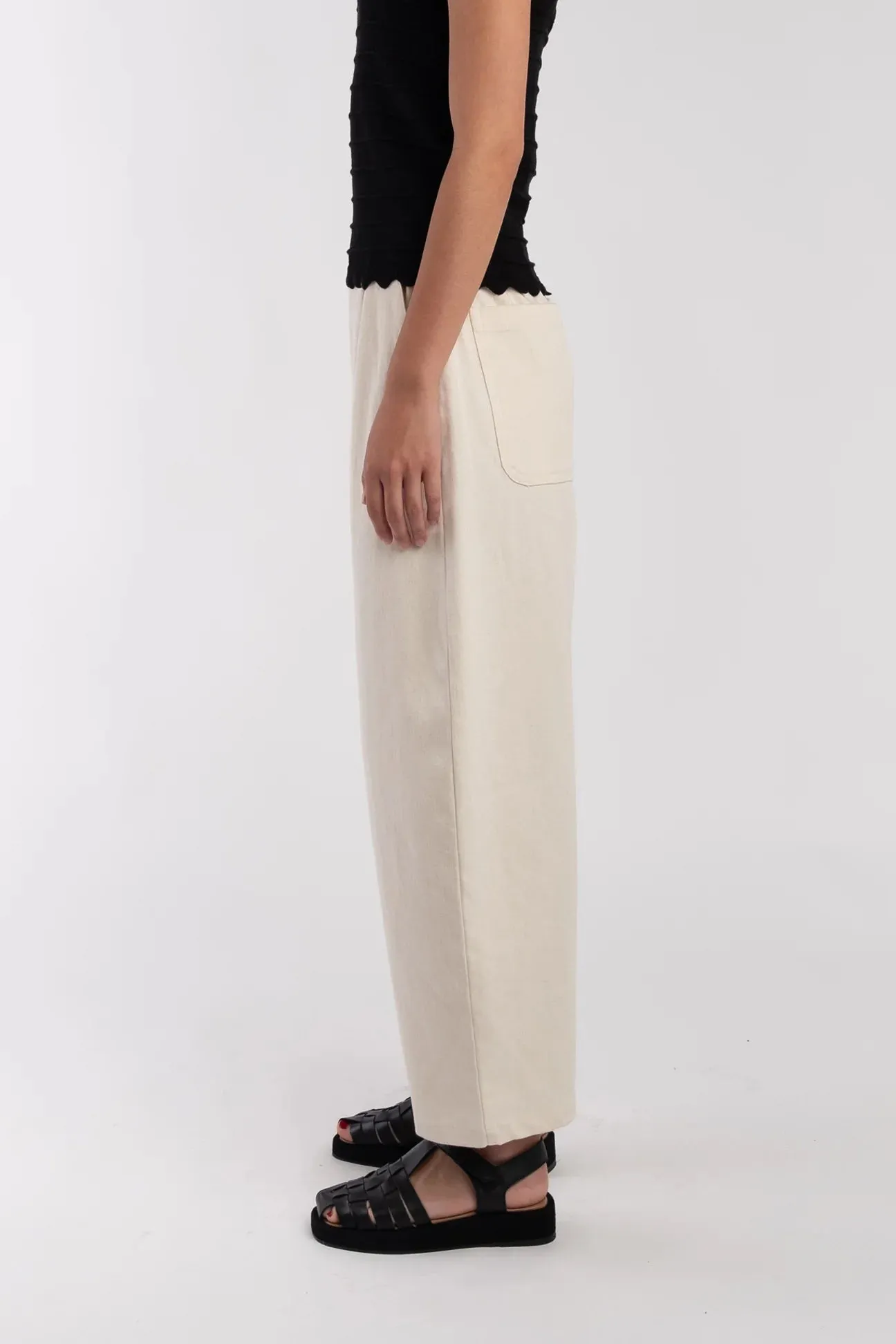 CREAM BARREL PANT sold by Wildflower product image thumbnail 3