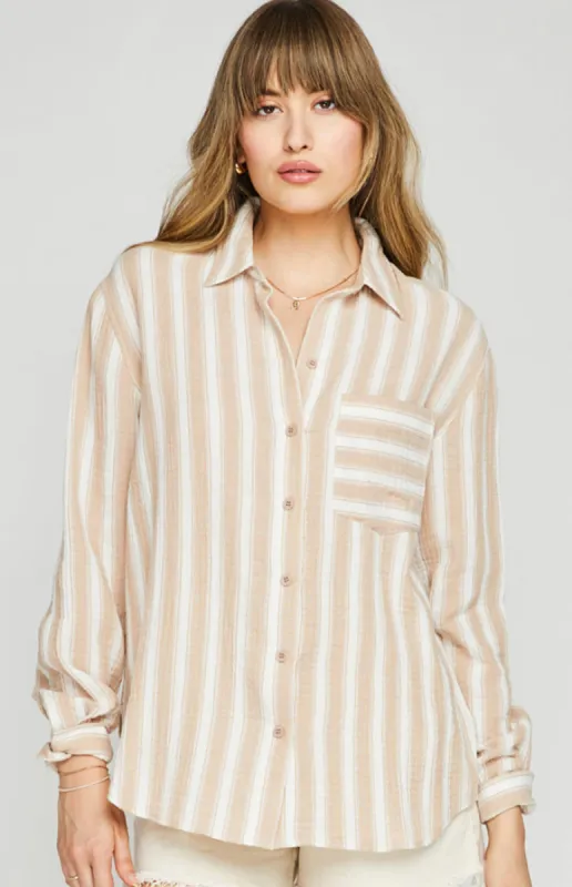 SONIA BUTTON-DOWN SHIRT made by Gentle Fawn