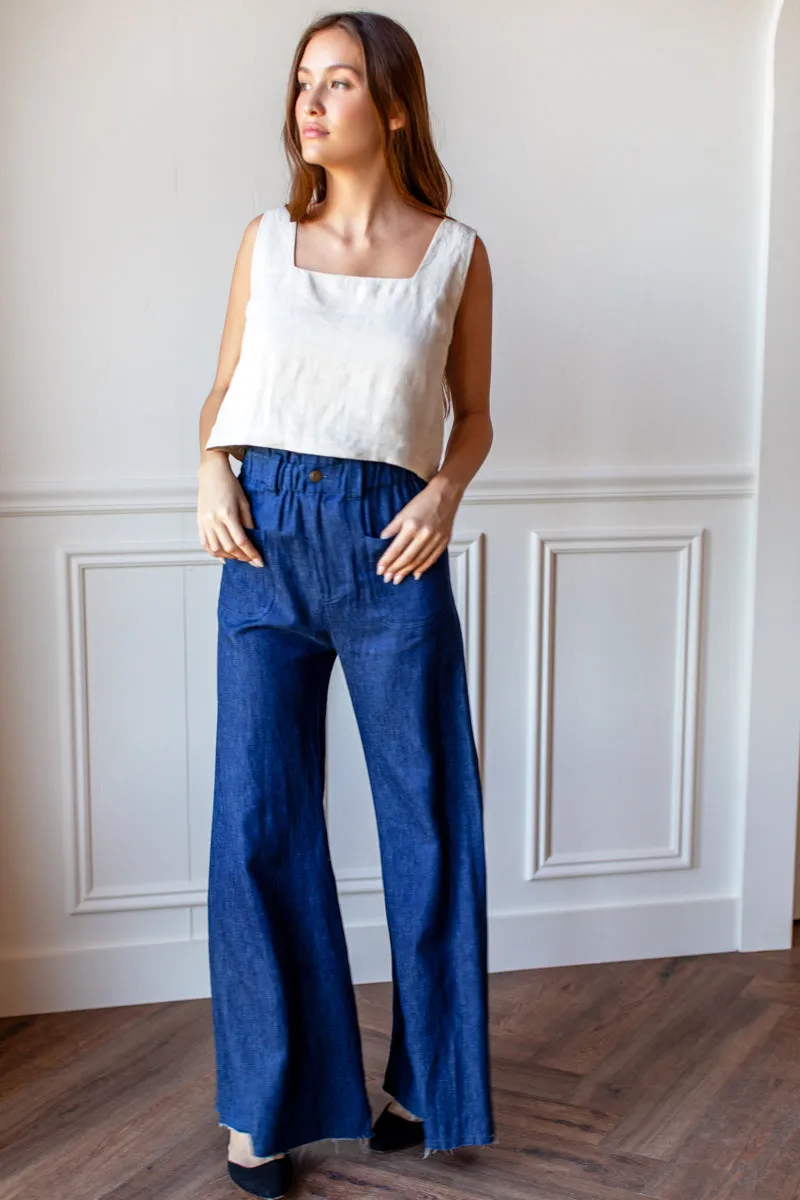 TULIP WIDE LEG - INDIGO HEMP ORGANIC sold by Wildflower product image thumbnail 2