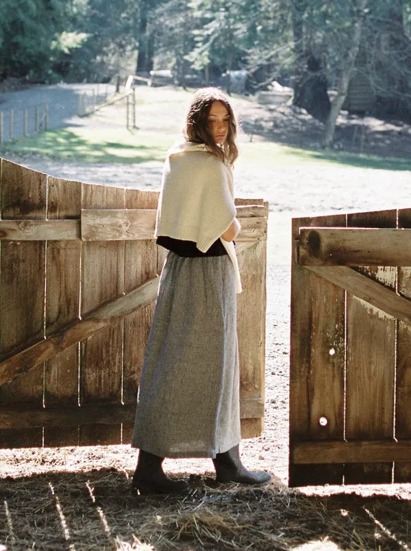 ADRIE SKIRT - GINGHAM NOIR sold by Wildflower product image thumbnail 2