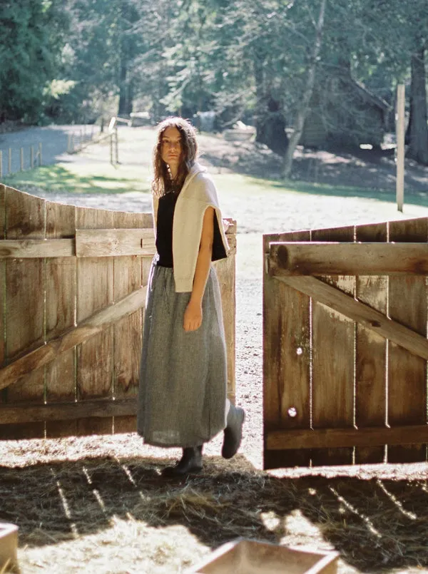 ADRIE SKIRT - GINGHAM NOIR sold by Wildflower product image thumbnail 4