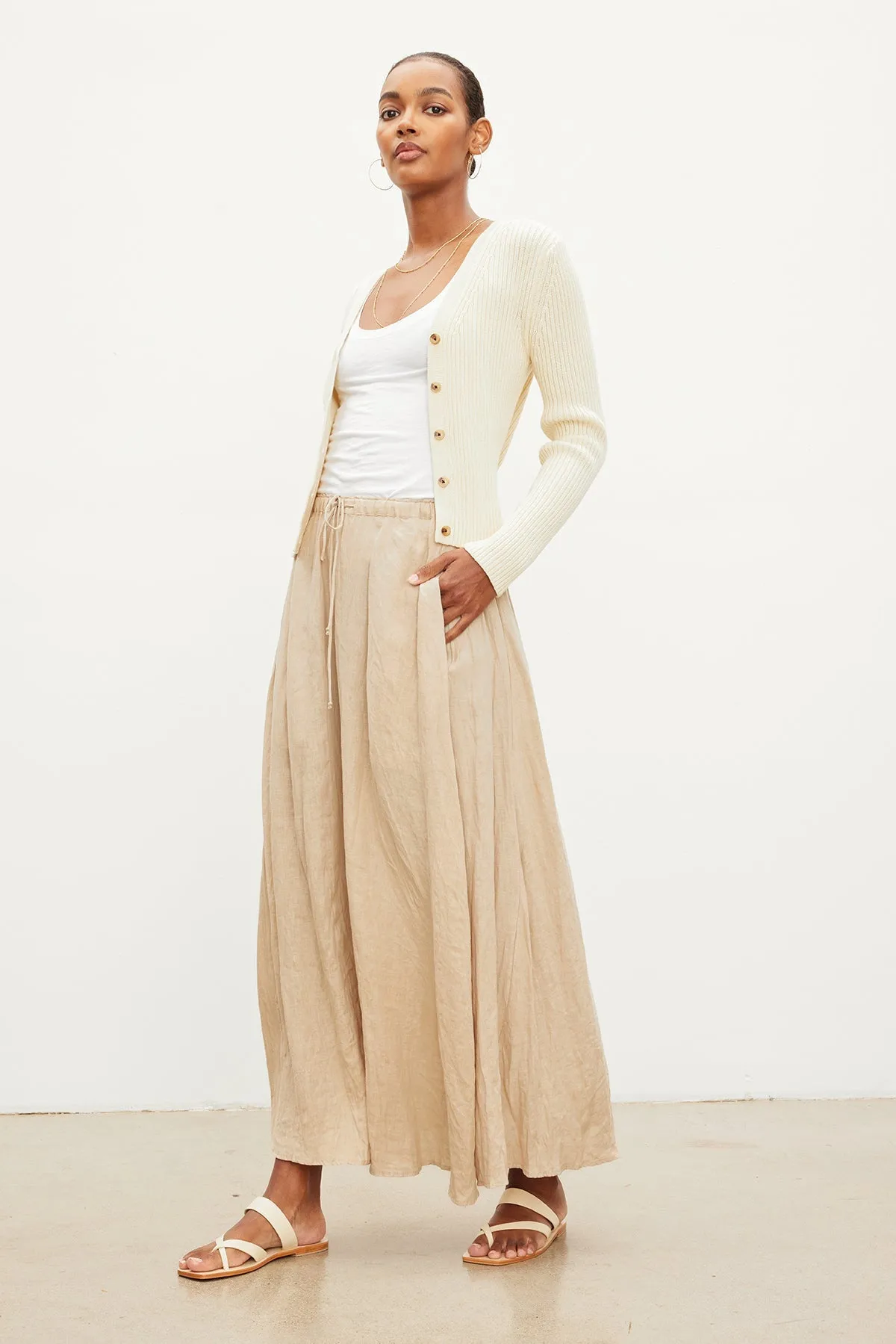 BAILEY LINEN MAXI SKIRT sold by Wildflower