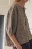 BLAIR TOP - CHOCOLATE PLAID sold by Wildflower