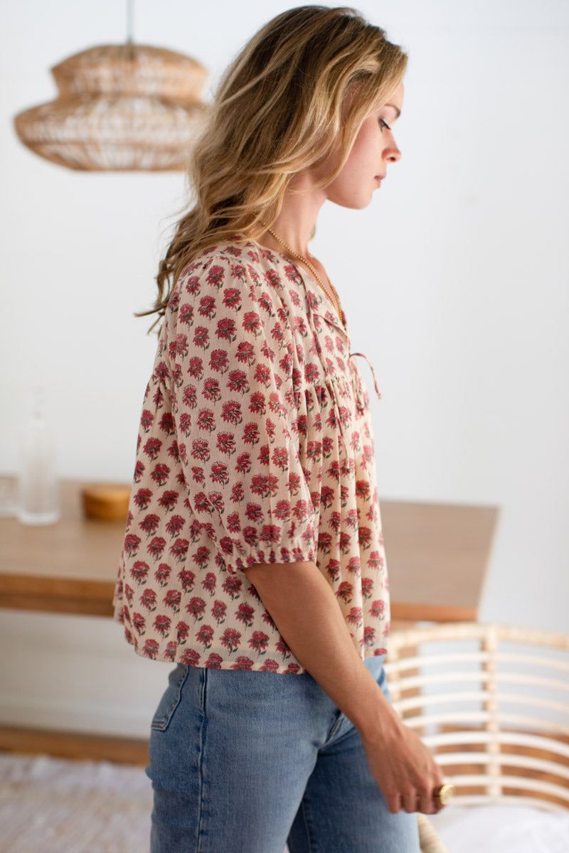 PUFF ISLA TOP - ALMA ORGANIC sold by Wildflower product image thumbnail 5